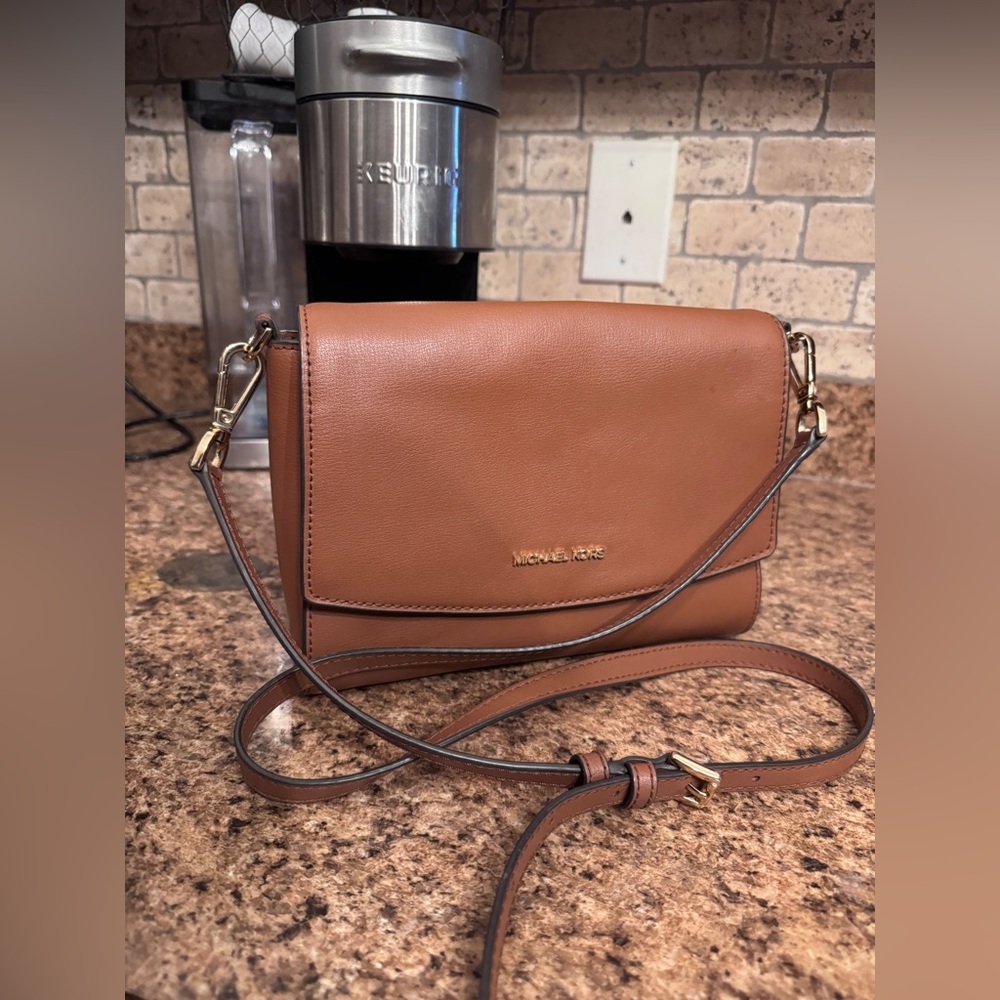 Michael Kors Tan Leather Crossbody Bag & Wallet